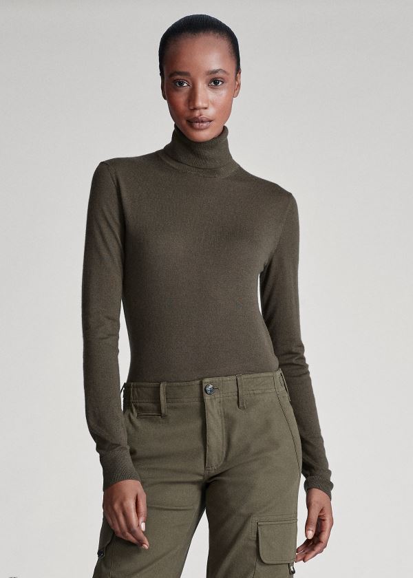 Suéter Ralph Lauren Cashmere Turtleneck Mulher 09532-QBSV